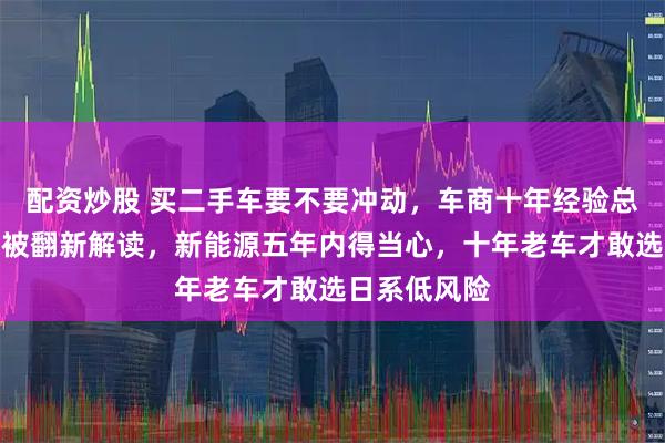 配资炒股 买二手车要不要冲动，车商十年经验总结三大行规被翻新解读，新能源五年内得当心，十年老车才敢选日系低风险